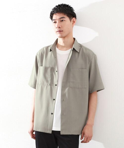 THE SHOP TK （ザ ショップ ティーケー ）の「【ご好評につき再入荷！】ドライポリシャツ　洗濯機OK（シャツ/ブラウス・メンズ・チャコールグレー/ブルー/ベージュ・02/03/04）」の18枚目の写真
