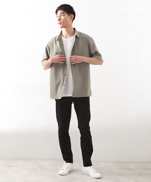 THE SHOP TK （ザ ショップ ティーケー ）の「【ご好評につき再入荷！】ドライポリシャツ　洗濯機OK（シャツ/ブラウス・メンズ・チャコールグレー/ブルー/ベージュ・02/03/04）」の16枚目の写真