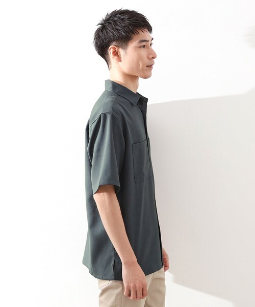 THE SHOP TK （ザ ショップ ティーケー ）の「【ご好評につき再入荷！】ドライポリシャツ　洗濯機OK（シャツ/ブラウス・メンズ・チャコールグレー/ブルー/ベージュ・02/03/04）」の14枚目の写真