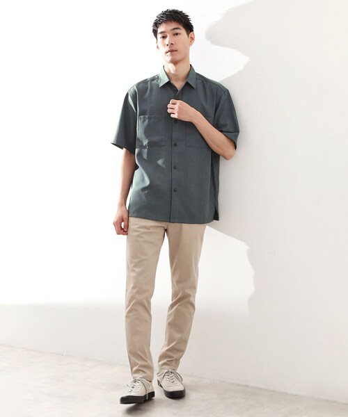 THE SHOP TK （ザ ショップ ティーケー ）の「【ご好評につき再入荷！】ドライポリシャツ　洗濯機OK（シャツ/ブラウス・メンズ・チャコールグレー/ブルー/ベージュ・02/03/04）」の12枚目の写真