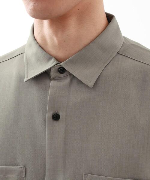 THE SHOP TK （ザ ショップ ティーケー ）の「【ご好評につき再入荷！】ドライポリシャツ　洗濯機OK（シャツ/ブラウス・メンズ・チャコールグレー/ブルー/ベージュ・02/03/04）」の7枚目の写真