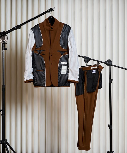 セットアップ CALIFORNIA OUTFITTERS テーラード ジャケット テーパード パンツ スラックス ネイビー 紺 青 ブルー サイズ l スーツ 無地 CALIFORNIA OUTFITTERS｜カリフォルニア アウトフィッターズ（メンズ