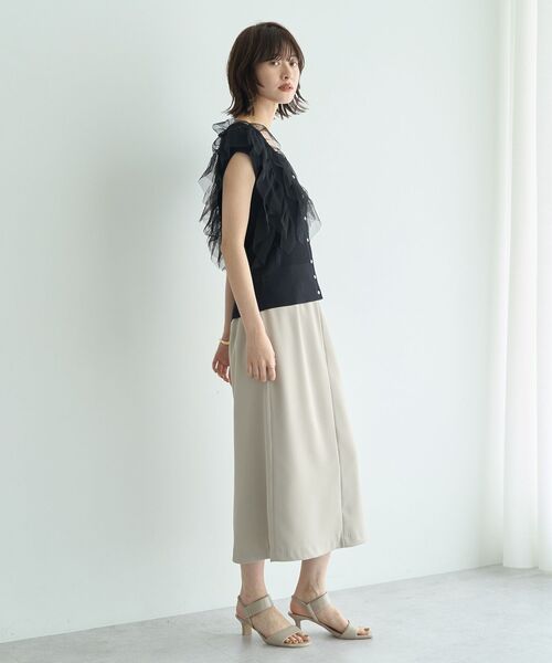 YECCA VECCA（イェッカヴェッカ）の「ポケットデザインナロースカート（スカート・レディース・ライトベージュ/テラコッタ/ブラック・S/M）」の10枚目の写真