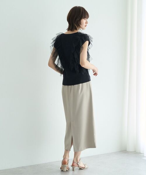 YECCA VECCA（イェッカヴェッカ）の「ポケットデザインナロースカート（スカート・レディース・ライトベージュ/テラコッタ/ブラック・S/M）」の11枚目の写真