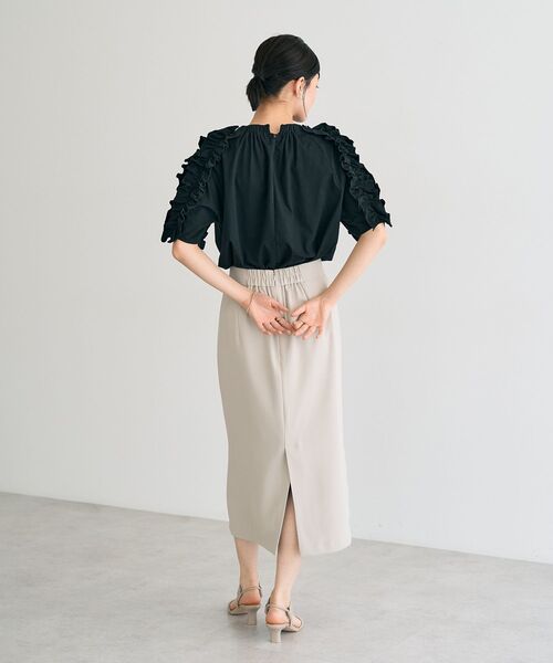 YECCA VECCA（イェッカヴェッカ）の「ポケットデザインナロースカート（スカート・レディース・ライトベージュ/テラコッタ/ブラック・S/M）」の19枚目の写真