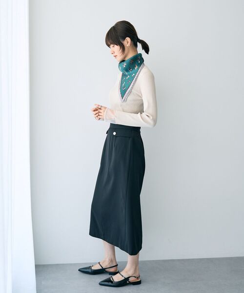 YECCA VECCA（イェッカヴェッカ）の「ポケットデザインナロースカート（スカート・レディース・ライトベージュ/テラコッタ/ブラック・S/M）」の22枚目の写真