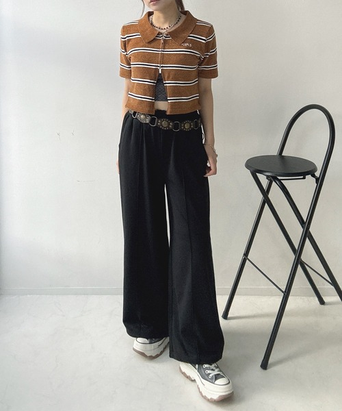 AS KNOW AS plus(アズノゥアズプラス)の「♪ゆるっとシルエット 裾ドロスト付き らくちんスウェットパンツ(スウェットパンツ・レディース・ブラック/杢グレー/ブラック系1/グレー系1・FREE)」の8枚目の写真