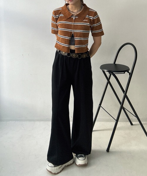 AS KNOW AS plus(アズノゥアズプラス)の「♪ゆるっとシルエット 裾ドロスト付き らくちんスウェットパンツ(スウェットパンツ・レディース・ブラック/杢グレー/ブラック系1/グレー系1・FREE)」の9枚目の写真