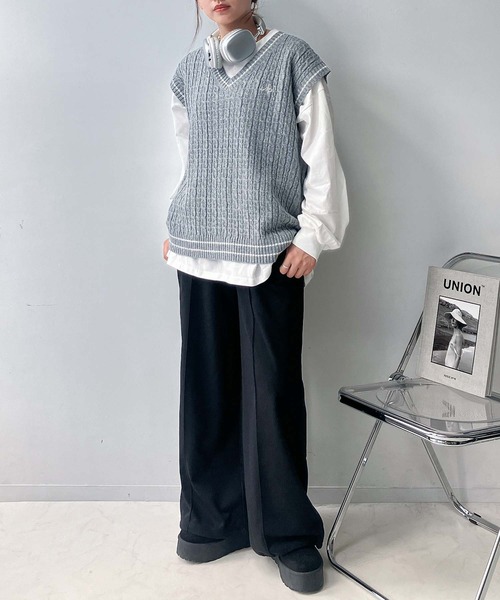 AS KNOW AS plus(アズノゥアズプラス)の「♪ゆるっとシルエット 裾ドロスト付き らくちんスウェットパンツ(スウェットパンツ・レディース・ブラック/杢グレー/ブラック系1/グレー系1・FREE)」の10枚目の写真