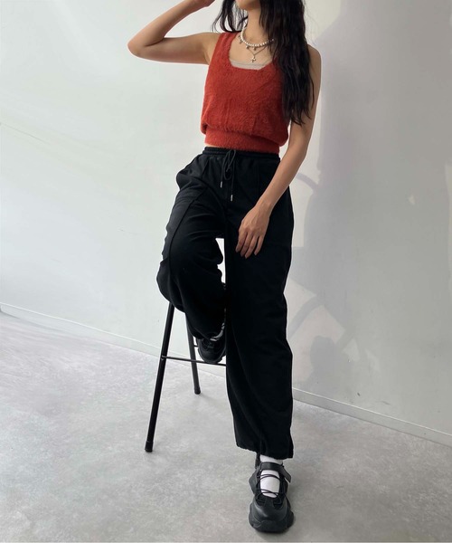 AS KNOW AS plus(アズノゥアズプラス)の「♪ゆるっとシルエット 裾ドロスト付き らくちんスウェットパンツ(スウェットパンツ・レディース・ブラック/杢グレー/ブラック系1/グレー系1・FREE)」の17枚目の写真