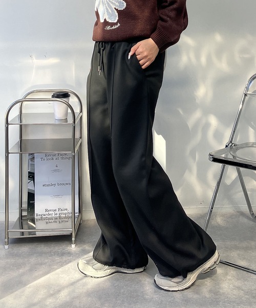 AS KNOW AS plus(アズノゥアズプラス)の「♪ゆるっとシルエット 裾ドロスト付き らくちんスウェットパンツ(スウェットパンツ・レディース・ブラック/杢グレー/ブラック系1/グレー系1・FREE)」の22枚目の写真