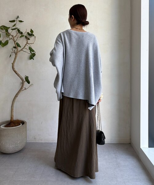 DouDou（ドゥドゥ）の「【セットアップ対応】ピグメントライクフレアスカート（スカート・レディース・ベージュ/カーキ/ピンク・FREE/TM）」の20枚目の写真