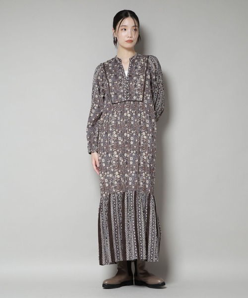 Sara mallika/FLOWER PRINT YOKE DRESS（ワンピース）｜sara