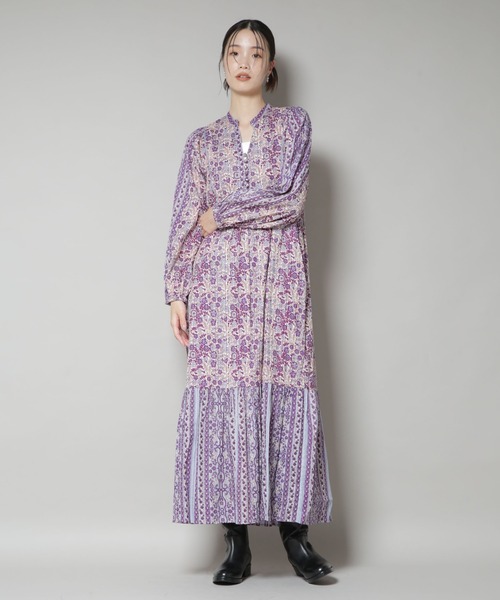 Sara mallika/FLOWER PRINT YOKE DRESS（ワンピース）｜sara