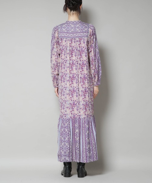 ワンピース Sara mallikaCottonJacquardFlowerPrint Sara Mallika Cotton Jacquard Flower Print Frill Dress | KOKO