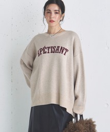 Doux archives | カレッジロゴニットプルオーバー(ニット/セーター)