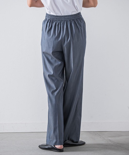 la.f…（ラエフ）の「【WEB限定】デニム見えシャンブレーワイドパンツ≪洗濯機で洗える≫（その他パンツ・レディース・ネイビー/ブラック・7号/9号/11号）」の10枚目の写真