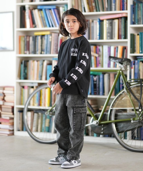 DC（ディーシー）の「DC/ディーシー 25 KD PLAY TIME LS キッズ ロンT YLT254520（Tシャツ/カットソー・キッズ・ブラック/ベージュ/ホワイト・100cm/110cm/120cm/130cm/140cm/150cm/160cm）」の18枚目の写真