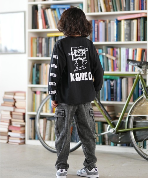 DC（ディーシー）の「DC/ディーシー 25 KD PLAY TIME LS キッズ ロンT YLT254520（Tシャツ/カットソー・キッズ・ブラック/ベージュ/ホワイト・100cm/110cm/120cm/130cm/140cm/150cm/160cm）」の9枚目の写真