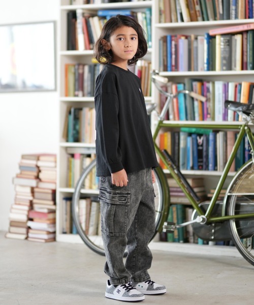 DC（ディーシー）の「DC/ディーシー 25 KD PLAY TIME LS キッズ ロンT YLT254520（Tシャツ/カットソー・キッズ・ブラック/ベージュ/ホワイト・100cm/110cm/120cm/130cm/140cm/150cm/160cm）」の15枚目の写真
