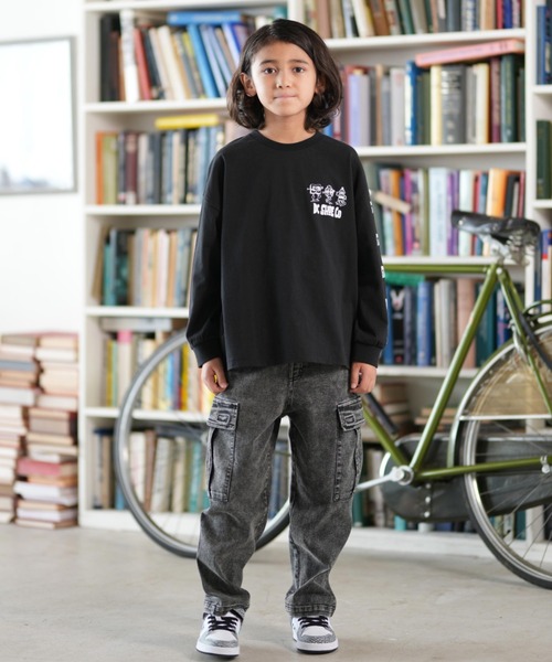 DC（ディーシー）の「DC/ディーシー 25 KD PLAY TIME LS キッズ ロンT YLT254520（Tシャツ/カットソー・キッズ・ブラック/ベージュ/ホワイト・100cm/110cm/120cm/130cm/140cm/150cm/160cm）」の11枚目の写真