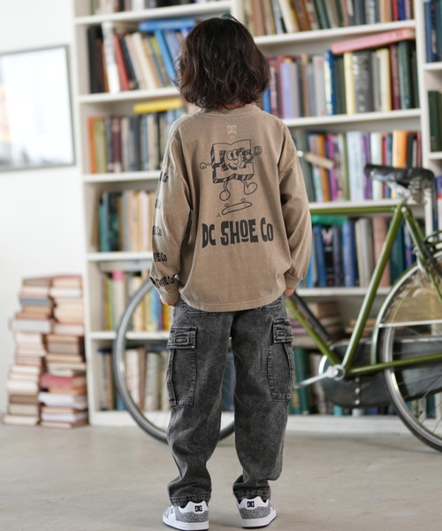 DC（ディーシー）の「DC/ディーシー 25 KD PLAY TIME LS キッズ ロンT YLT254520（Tシャツ/カットソー・キッズ・ブラック/ベージュ/ホワイト・100cm/110cm/120cm/130cm/140cm/150cm/160cm）」の22枚目の写真
