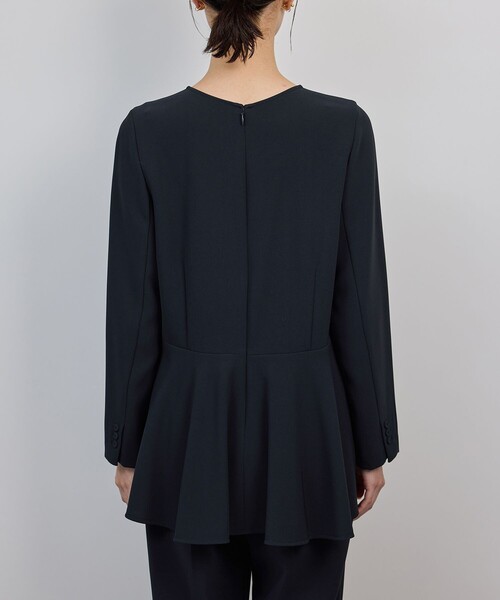 ROPE'（ロペ）の「トリアセダブルクロス デザインブラウス/イージーケア・セットアップ対応・25AW（シャツ/ブラウス・レディース・ネイビー・38/36）」の10枚目の写真