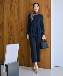 トリアセダブルクロス デザインブラウス/イージーケア・セットアップ対応・25AW