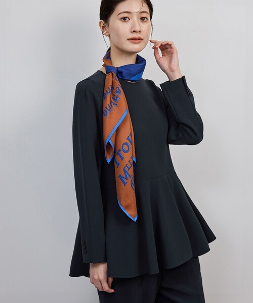 ROPE'（ロペ）の「トリアセダブルクロス デザインブラウス/イージーケア・セットアップ対応・25AW（シャツ/ブラウス・レディース・ネイビー・38/36）」の16枚目の写真