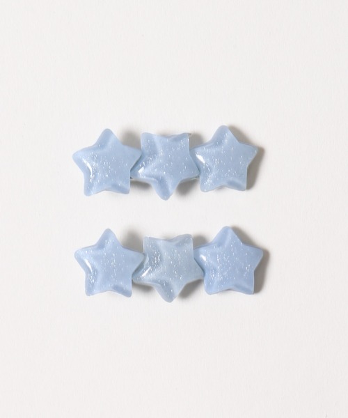 WC(ダブル シー)の「《2点セット》スタークリップセット(バレッタ/ヘアクリップ・レディース・ブルー/ピンク・FREE)」の5枚目の写真