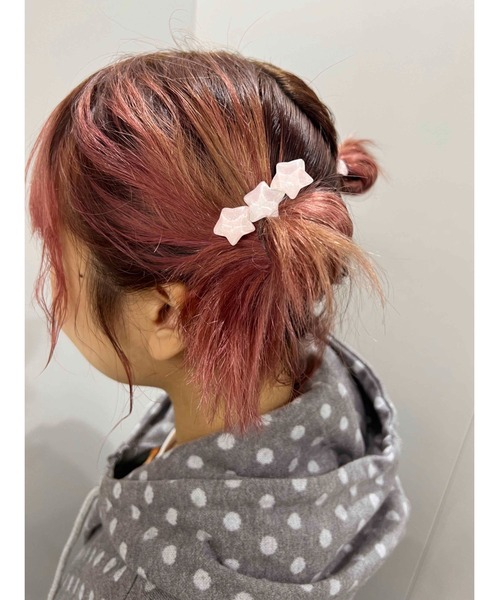 WC(ダブル シー)の「《2点セット》スタークリップセット(バレッタ/ヘアクリップ・レディース・ブルー/ピンク・FREE)」の9枚目の写真