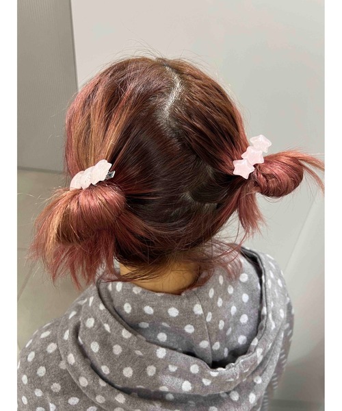 WC(ダブル シー)の「《2点セット》スタークリップセット(バレッタ/ヘアクリップ・レディース・ブルー/ピンク・FREE)」の3枚目の写真