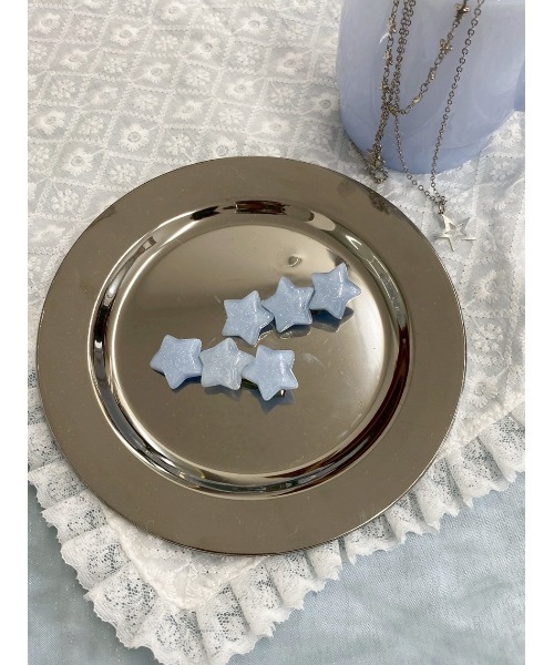 WC(ダブル シー)の「《2点セット》スタークリップセット(バレッタ/ヘアクリップ・レディース・ブルー/ピンク・FREE)」の10枚目の写真