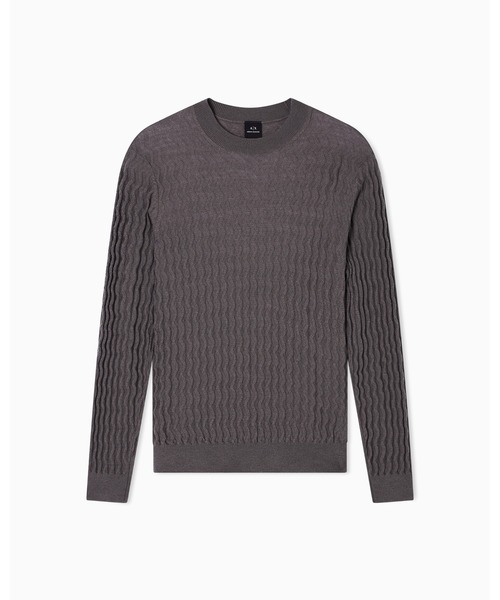 ARMANI EXCHANGE(アルマーニエクスチェンジ)の「【A|X アルマーニ エクスチェンジ】CL ジオメトリックパターン ニットプルオーバー(ニット/セーター・メンズ・ダークネイビー/グレー系その他・LARGE/X-SMALL/X-LARGE/SMALL/MEDIUM)」の11枚目の写真
