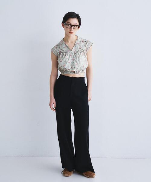 CODE A(コードエー)の「easy-fit trousers(その他パンツ・レディース・ブラック/ブラウン系その他・36/34/38)」の3枚目の写真