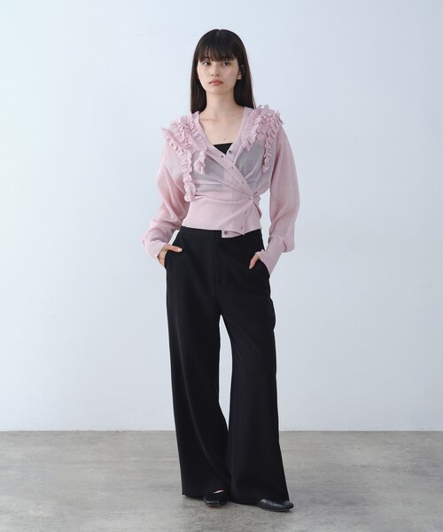 CODE A(コードエー)の「easy-fit trousers(その他パンツ・レディース・ブラック/ブラウン系その他・36/34/38)」の7枚目の写真