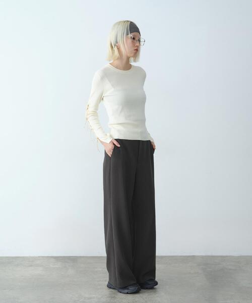 CODE A(コードエー)の「easy-fit trousers(その他パンツ・レディース・ブラック/ブラウン系その他・36/34/38)」の17枚目の写真