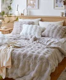 COCOPLATZ interior（ココプラッツインテリア）の「モコモコ毛布 ラビットファー調│シングル【furry doudou./ファーリードゥドゥ】（ブランケット・キッズ）」