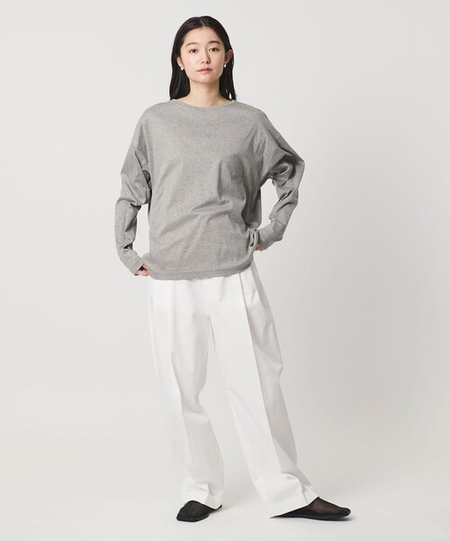 MARW UNITED ARROWS（マルゥ ユナイテッドアローズ）の「＜MARW UNITED ARROWS＞ロングスリーブ カットソー 汗染み防止（Tシャツ/カットソー・レディース・ホワイト/ライトグレー/ダークブラウン/ブラック/グレー系/ネイビー/その他1・FREE）」の9枚目の写真