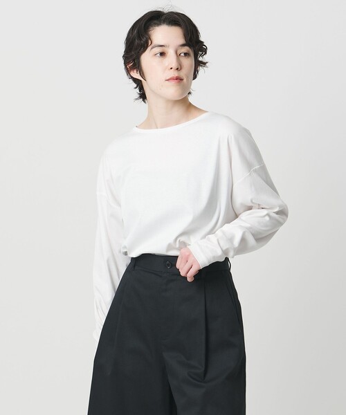 MARW UNITED ARROWS（マルゥ ユナイテッドアローズ）の「＜MARW UNITED ARROWS＞ロングスリーブ カットソー 汗染み防止（Tシャツ/カットソー・レディース・ホワイト/ライトグレー/ダークブラウン/ブラック/グレー系/ネイビー/その他1・FREE）」の12枚目の写真
