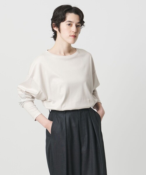 MARW UNITED ARROWS（マルゥ ユナイテッドアローズ）の「＜MARW UNITED ARROWS＞ロングスリーブ カットソー 汗染み防止（Tシャツ/カットソー・レディース・ホワイト/ライトグレー/ダークブラウン/ブラック/グレー系/ネイビー/その他1・FREE）」の16枚目の写真