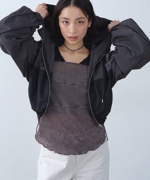 CODE A(コードエー)の「urban light crop blouson(ブルゾン・レディース・ブラック系4/ブラウン系その他5・00)」の13枚目の写真