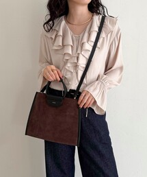 fredy emue | スエード配色底マチ立体ショルダーバッグ(ショルダーバッグ)