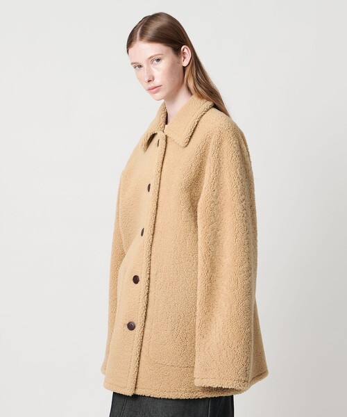 Steven Alan（スティーブンアラン）の「＜Steven Alan＞ムートン リバーシブル ブルゾン（その他アウター・レディース・ブラウン系/ダークブラウン・S/M）」の4枚目の写真