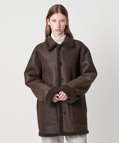 Steven Alan（スティーブンアラン）の「＜Steven Alan＞ムートン リバーシブル ブルゾン（その他アウター・レディース・ブラウン系/ダークブラウン・S/M）」の12枚目の写真