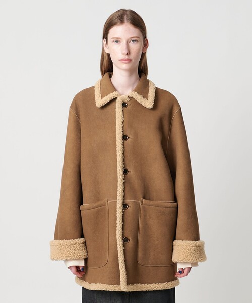 Steven Alan（スティーブンアラン）の「＜Steven Alan＞ムートン リバーシブル ブルゾン（その他アウター・レディース・ブラウン系/ダークブラウン・S/M）」の21枚目の写真