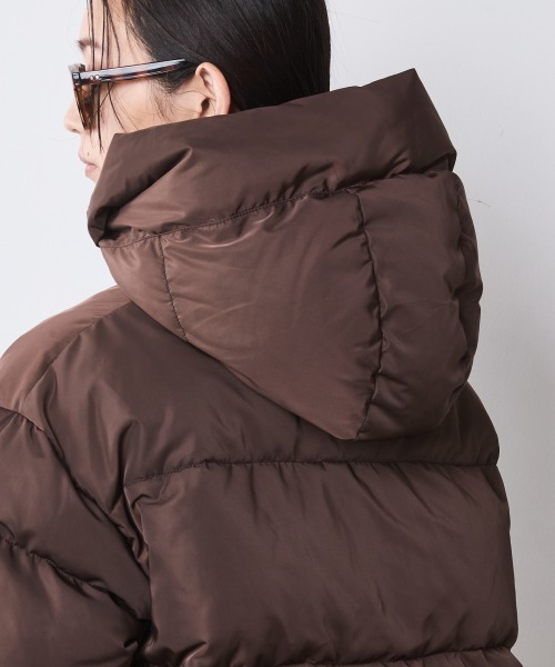 CHIC STYLE(シックスタイル)の「中綿ファイバーダウンフーディブルゾン<大きいサイズ有>シックスタイル(ダウンジャケット/コート・レディース・ブラック/ブラウン・L/M/5L/4L/3L/LL)」の13枚目の写真