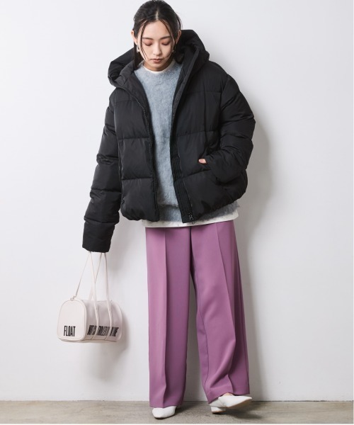 CHIC STYLE(シックスタイル)の「中綿ファイバーダウンフーディブルゾン<大きいサイズ有>シックスタイル(ダウンジャケット/コート・レディース・ブラック/ブラウン・L/M/5L/4L/3L/LL)」の21枚目の写真