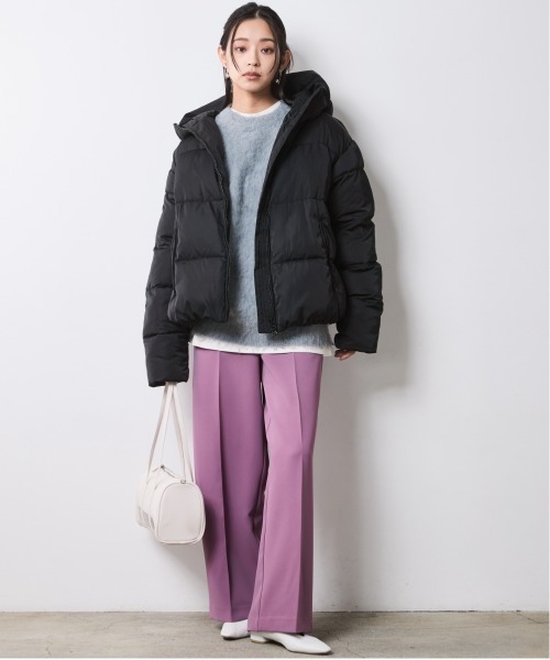 CHIC STYLE(シックスタイル)の「中綿ファイバーダウンフーディブルゾン<大きいサイズ有>シックスタイル(ダウンジャケット/コート・レディース・ブラック/ブラウン・L/M/5L/4L/3L/LL)」の22枚目の写真
