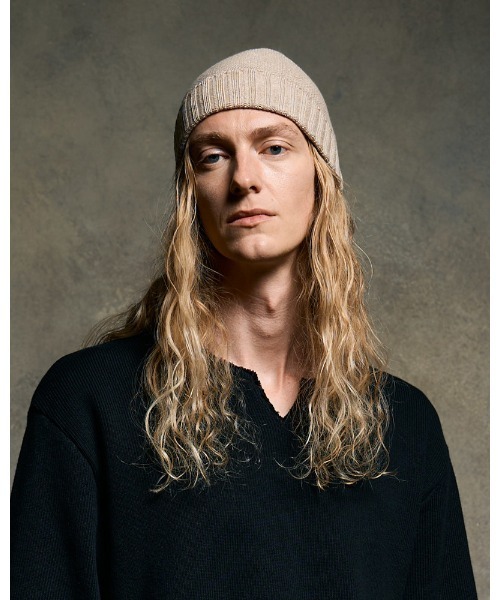 wjk（ダヴルジェイケイ）の「comfy 2-way knit watch（ニットキャップ/ビーニー・メンズ・ブラック/チャコールグレー/ベージュ・FREE）」の3枚目の写真